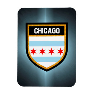 Magnet Flexible Drapeau de Chicago