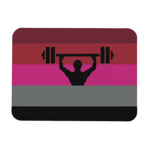 MAGNET FLEXIBLE DRAPEAU DE FIERTE MUSCLE