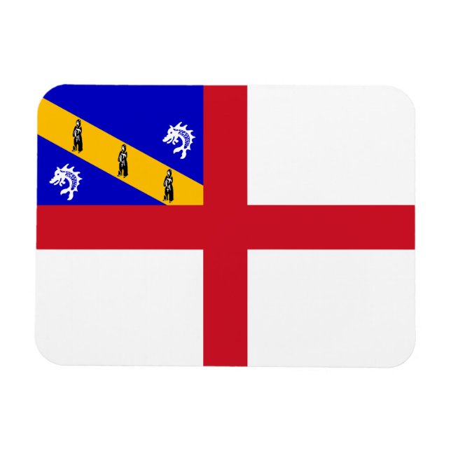 Magnet Flexible Drapeau de Herm (Horizontal)