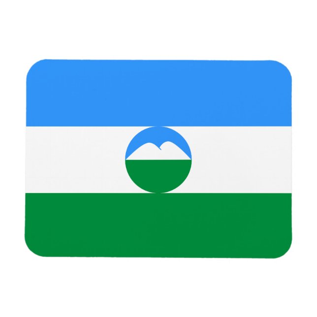 Magnet Flexible Drapeau de Kabardino-Balkarie (Horizontal)