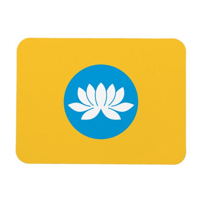 Magnet Flexible Drapeau de Kalmoukie (Horizontal)