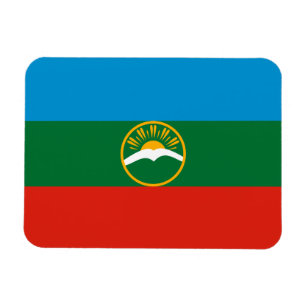 Magnet Flexible Drapeau de Karatchaïevo-Tcherkessie