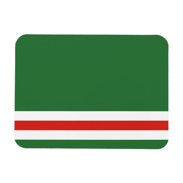 Magnet Flexible Drapeau de la République tchétchène d'Ichkérie (Horizontal)