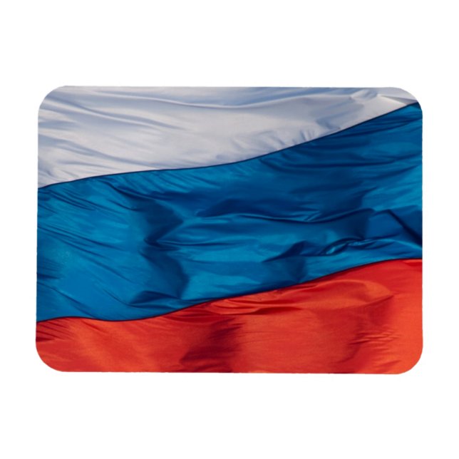 Magnet Flexible Drapeau de la Russie (Horizontal)