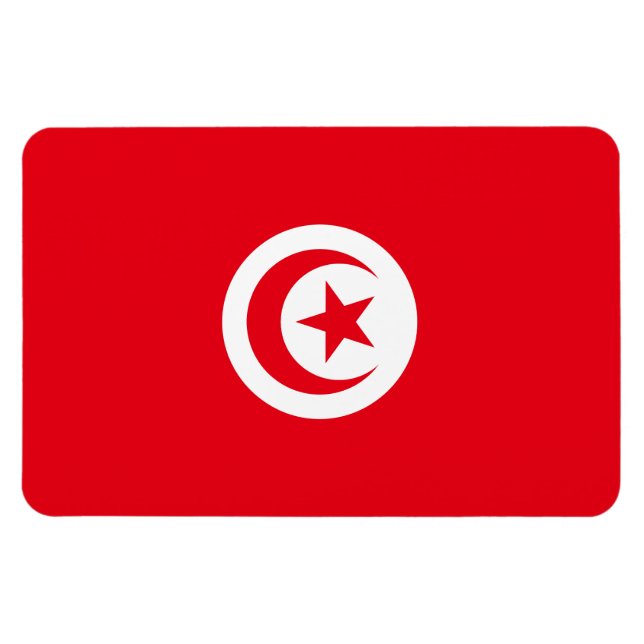 Magnet Flexible Drapeau de la Tunisie (Horizontal)