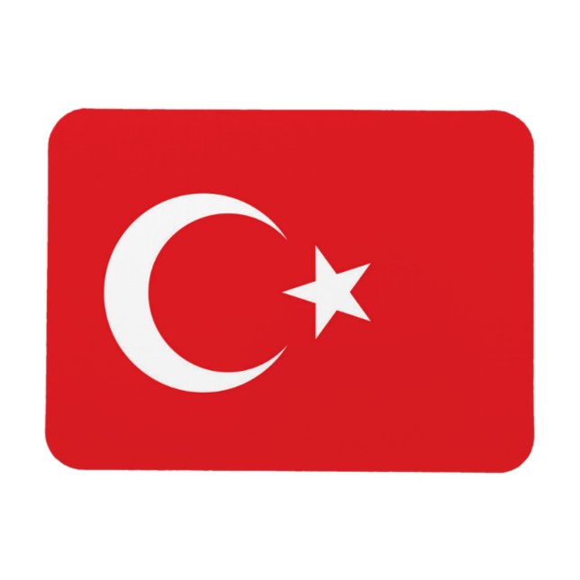 Magnet Flexible Drapeau de la Turquie (Horizontal)