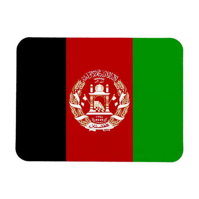 Magnet Flexible Drapeau de l'Afghanistan patriotique (Horizontal)