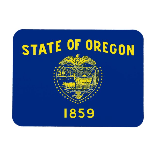 Magnet Flexible Drapeau de l'État de l'Oregon (Horizontal)