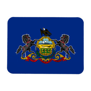 Magnet Flexible Drapeau de l'État de Pennsylvanie