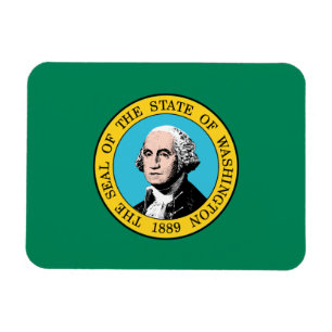 Magnet Flexible Drapeau de l'État de Washington