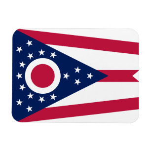 Magnet Flexible Drapeau de l'Ohio