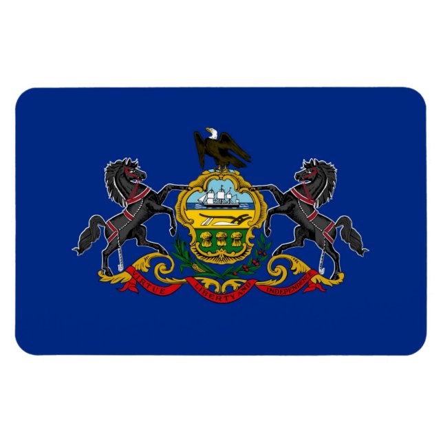 Magnet Flexible Drapeau de Pennsylvanie (Horizontal)
