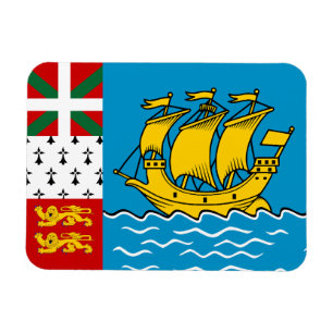 Magnet Flexible Drapeau de Saint-Pierre-et-Miquelon