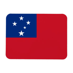 Magnet Flexible Drapeau de Samoa