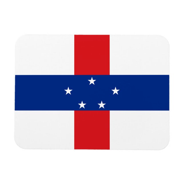 Magnet Flexible Drapeau des Antilles Pays-Bas (Horizontal)