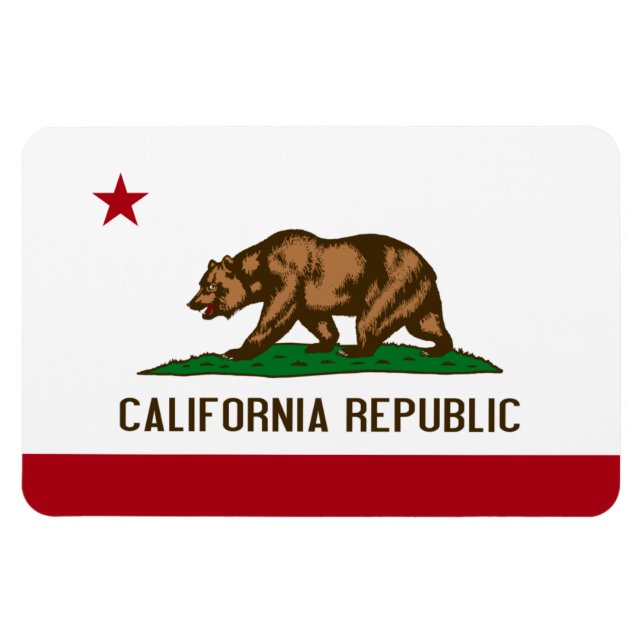 Magnet Flexible Drapeau d'État de Californie (Horizontal)