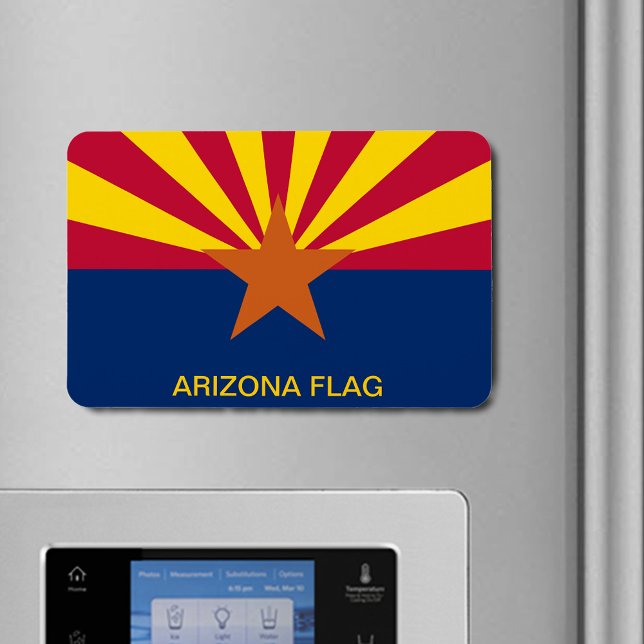 Magnet Flexible Drapeau d'État de l'Arizona (Arizona State Flag Flexible Magnet)