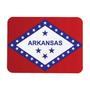 Magnet Flexible Drapeau d'État de l'Arkansas, États-Unis