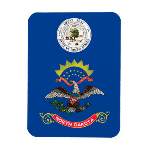 Magnet Flexible Drapeau du Dakota du Nord