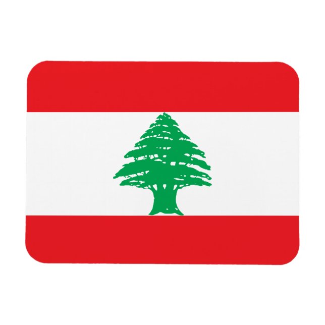 Magnet Flexible Drapeau du Liban (Horizontal)