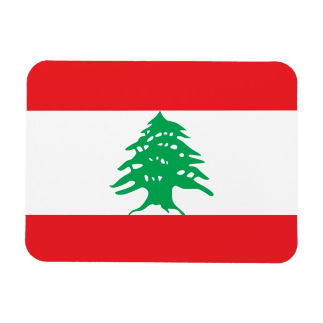 Magnet Flexible Drapeau du Liban (Horizontal)