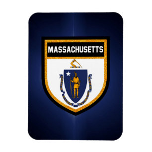 Magnet Flexible Drapeau du Massachusetts