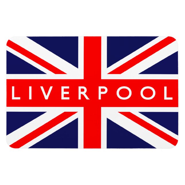 Magnet Flexible Drapeau du Royaume-Uni Liverpool (Horizontal)