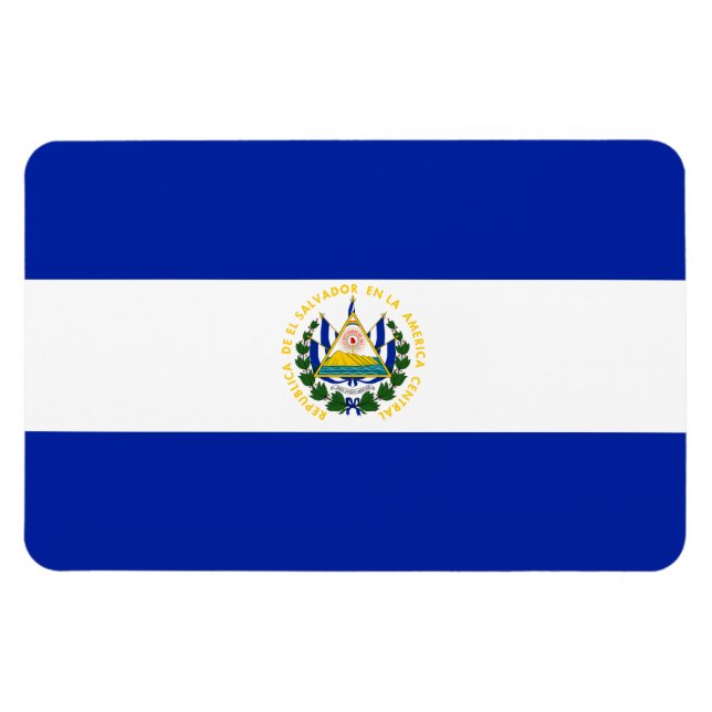 Magnet Flexible Drapeau El Salvador (Horizontal)