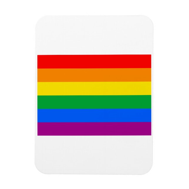 MAGNET FLEXIBLE DRAPEAU GAY PRIDE OFFICIEL (Vertical)