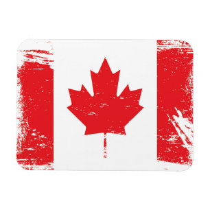 Magnet Flexible Drapeau Grunge Canada