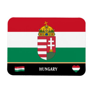Magnet Flexible Drapeau hongrois & Voyage de pays Hongrie / Hongri