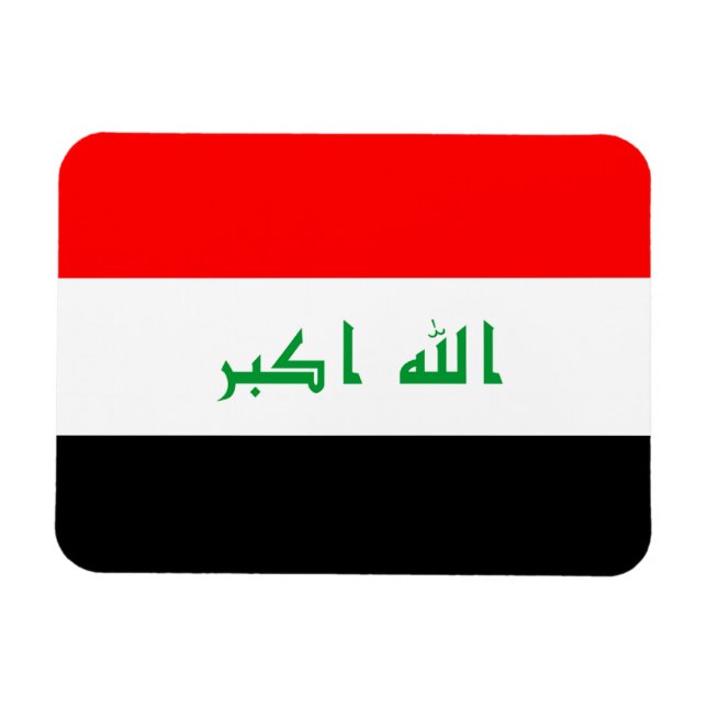 Magnet Flexible Drapeau Iraq (Horizontal)
