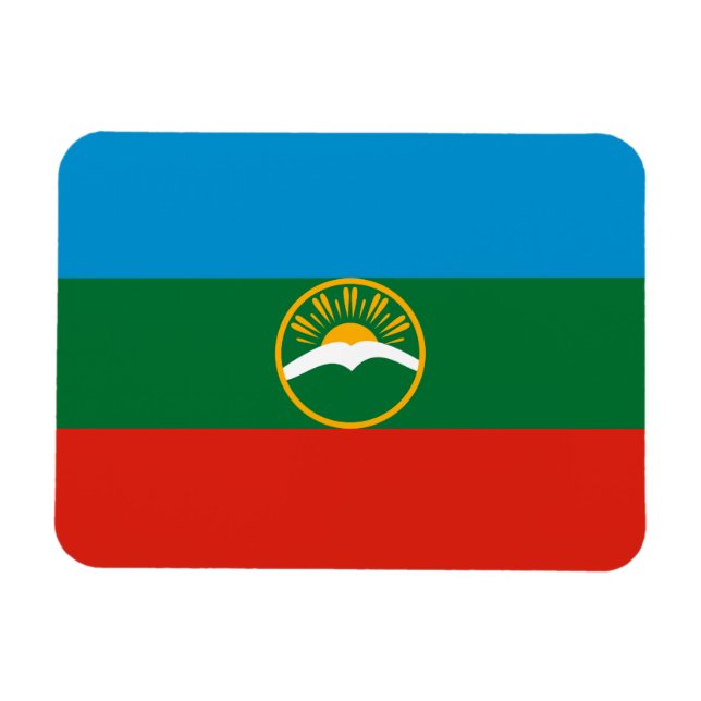 Magnet Flexible Drapeau Karachay Cherkessia (Horizontal)