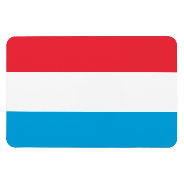 Magnet Flexible Drapeau Luxembourg (Horizontal)
