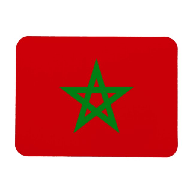 Magnet Flexible Drapeau Maroc (Horizontal)