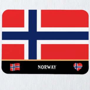 Magnet Flexible Drapeau norvégien & Voyage de pays norvégien / Nor
