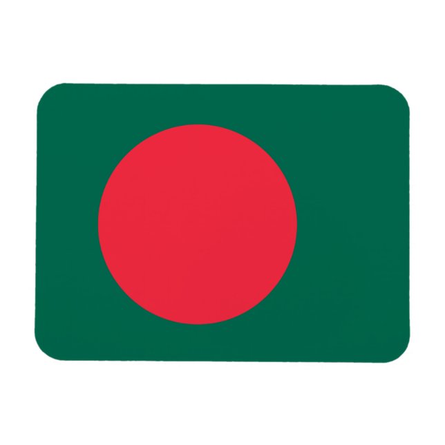 Magnet Flexible Drapeau patriotique bangladais (Horizontal)