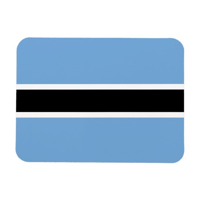 Magnet Flexible Drapeau patriotique du Botswana (Horizontal)
