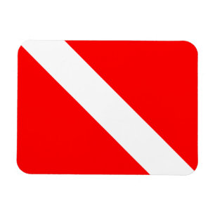 Magnet Flexible Drapeau Plongée Plongée Plongée Plongée Diver Down