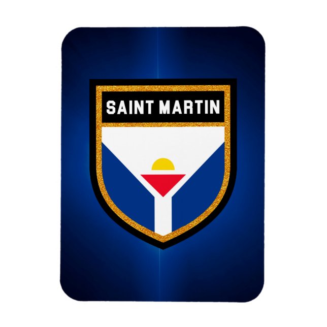 Magnet Flexible Drapeau Saint-Martin (Vertical)