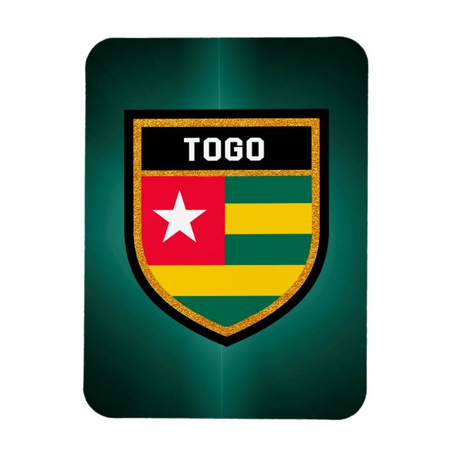 Magnet Flexible Drapeau Togo (Vertical)