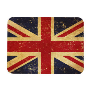 Magnet Flexible Drapeau Union Jack britannique Vintage
