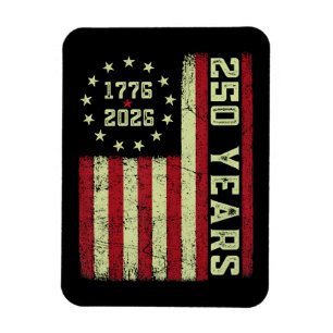 Magnet Flexible Drapeau Usa 250e Anniversaire