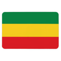 Drapeau vert, or (jaune) et rouge