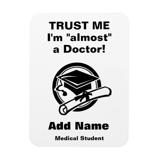 Magnet Flexible Drôle Aimant étudiant Médicale (Vertical)