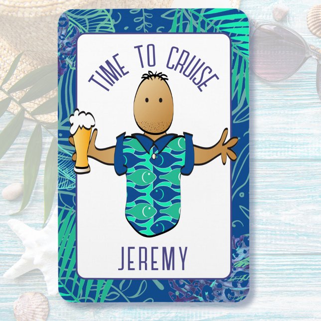 Magnet Flexible Drôle Cartoon Vacances pour lui Cabine de croisièr (Créateur téléchargé)