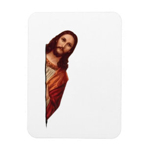 Magnet Flexible Drôle Citation Jésus Mème, J'Ai Vu Que Jésus