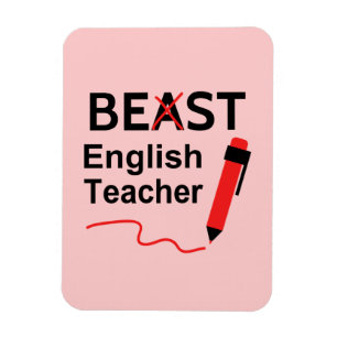 Magnet Flexible Drôle et Dingo, Meilleur ou Pire Prof d'Anglais