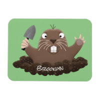 Drôle gopher de poche creusant dessin dessin de de