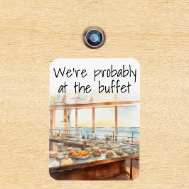 Magnet Flexible Drôle Marqueur de porte de croisière Probablement 